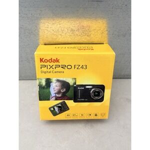 Kodak PIXPRO FZ43 4X Wide Black Digital Camera - Tested Works